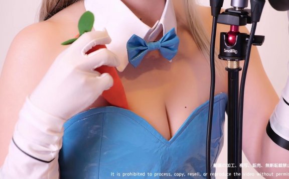 【コスプレASMR】ブルー◯ーカイブ_アスナ♡今夜はご主人様といっしょにイこ？ご奉仕うさぎの指示サポ耳舐めASMR♥【りずな】Cosplay Ear Licking ASMR