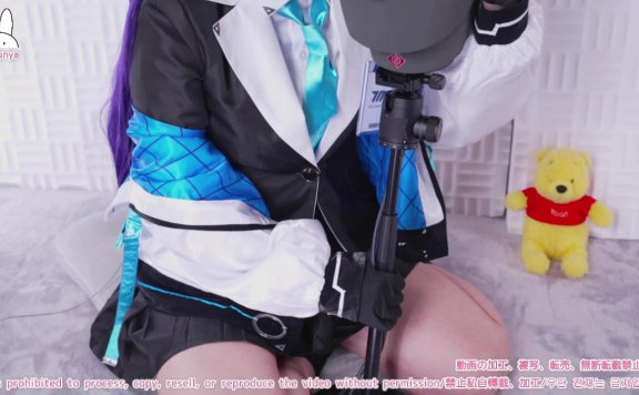 【最初無料！実写コスプレ】ブ◯ーアーカイブ_早瀬ユウカのコスプレでお疲れ先生のためにたっぷり甘やかし耳舐めASMR【りずな_KU100】 – 2022123