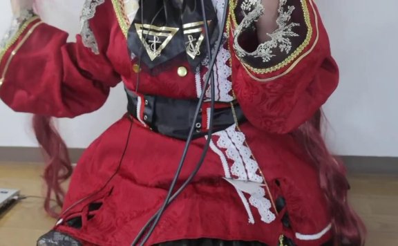 綺雨せな 万圣节船长cosplay